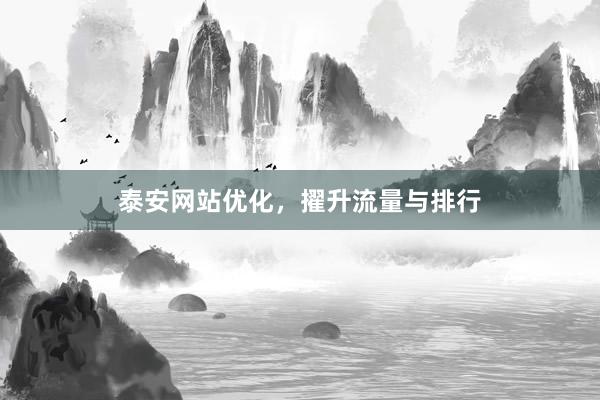泰安网站优化，擢升流量与排行